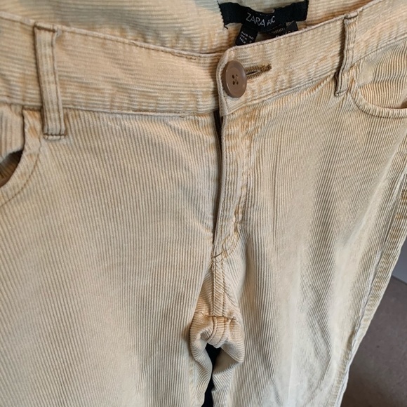 Zara Basic Golden Brown Corduroy 8 Inseam 33 - Picture 2 of 3